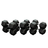 A set of 32.5/35/37.5/40kg *2 hex dumbbell